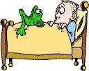 Frog in Bed